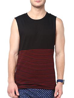 red and black cotton blend t-shirt - 11668787 - Very Small Image - 1