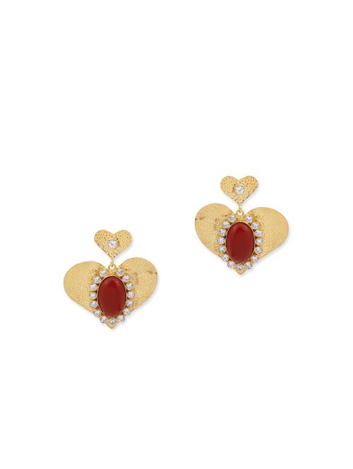 gold brass studs earring - 11671286 - Very Small Image - 1