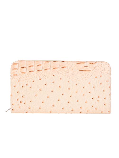 beige textured leather clutch - 11673781 - Very Small Image - 1