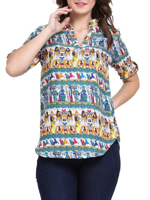 multi colored printed top - 11673845 - Very Small Image - 1