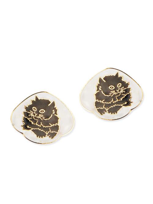 multicolored meenakari studs earrings - 11675888 - Very Small Image - 1