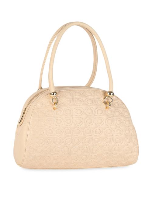 beige quilted leatherette handbag - 1168218 - Very Small Image - 1