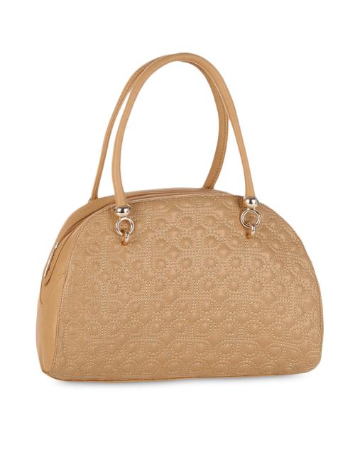 tan quilted leatherette handbag - 1168219 - Very Small Image - 1