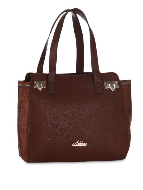 brown leatherette tote - 1168228 - Very Small Image - 1