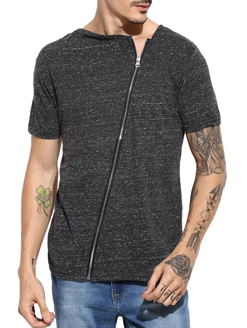 charcoal grey cotton t-shirt - 11685119 - Very Small Image - 1