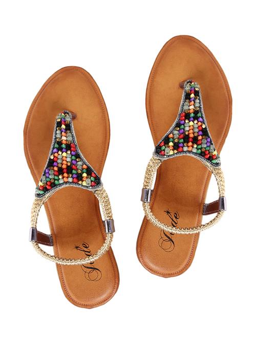 grey faux leather back strap sandals - 11685889 - Very Small Image - 1