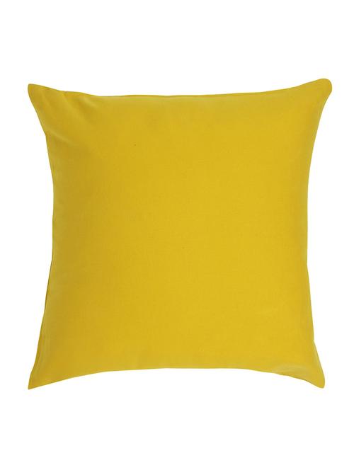 rosara solid yellow casper cushion cover - 11687720 - Very Small Image - 1