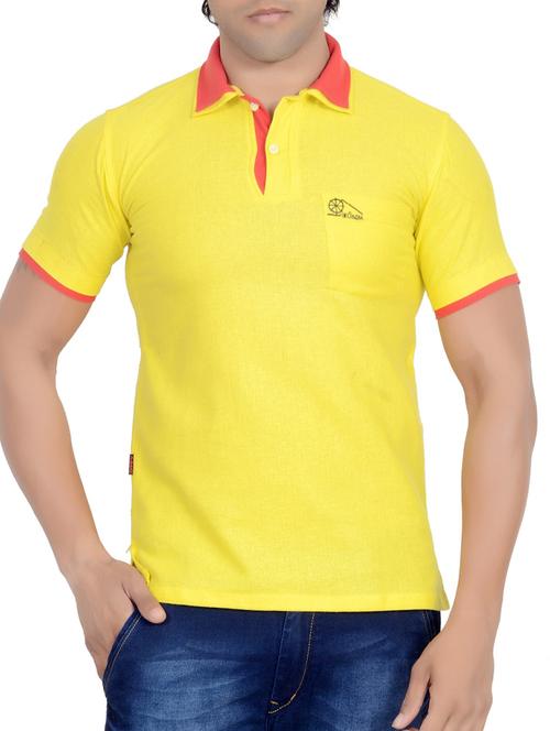 yellow cotton t-shirt - 11697200 - Very Small Image - 1