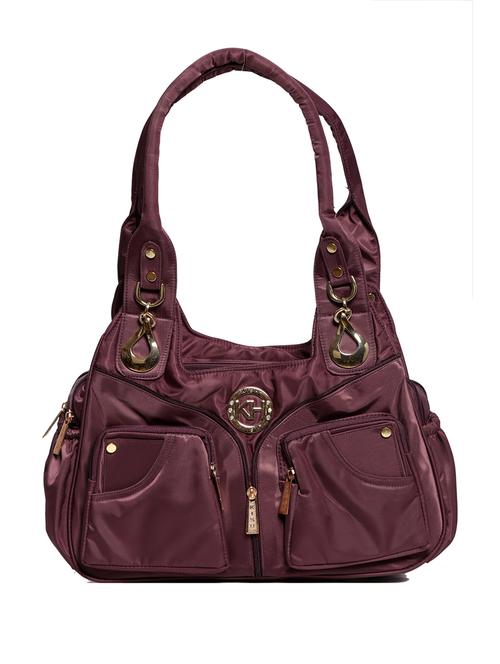 purple satin handbag - 11698738 - Very Small Image - 1