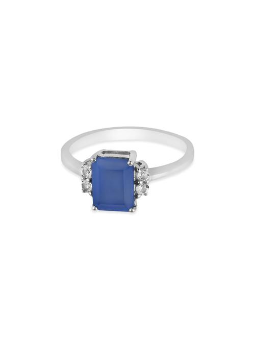 dark blue 925 sterling silver hand ring - 11703258 - Very Small Image - 1