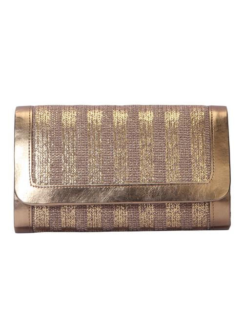 gold suede clutch - 11703582 - Very Small Image - 1