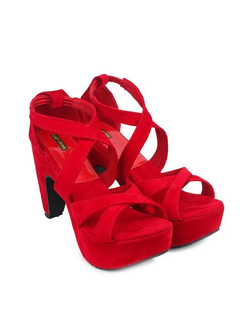 red suede sandal - 11704095 - Very Small Image - 1