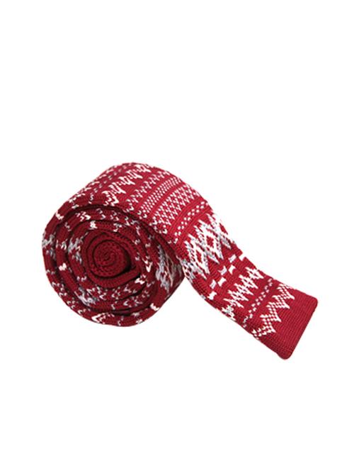 red polyester tie - 11704330 - Very Small Image - 1