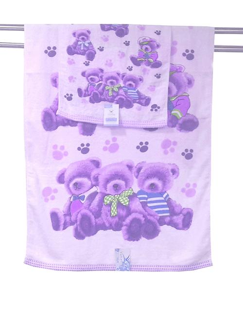 purple cotton set of hand and bath towel - 11704377 - Very Small Image - 1