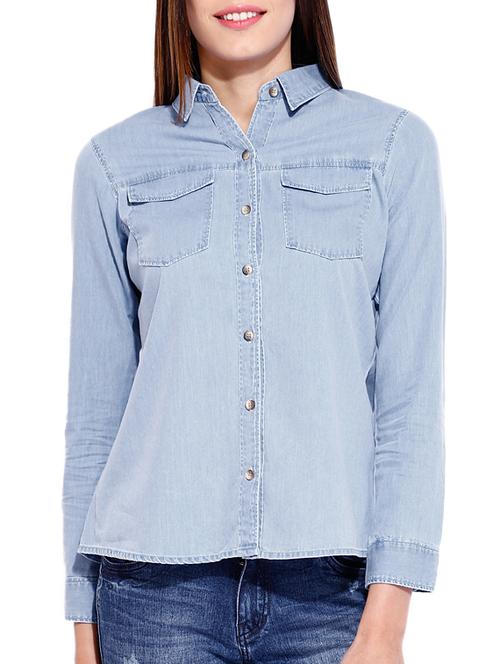 light blue denim shirt - 11706977 - Very Small Image - 1