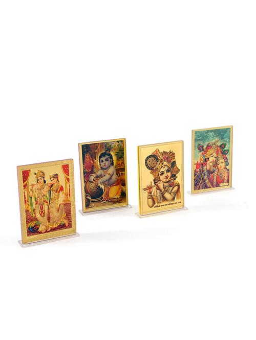 multi colored plastic with gold plated work desk accessory - 11715065 - Very Small Image - 1