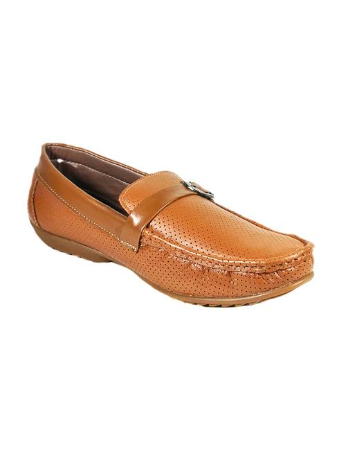 tan brown leather loafers - 11718206 - Very Small Image - 1