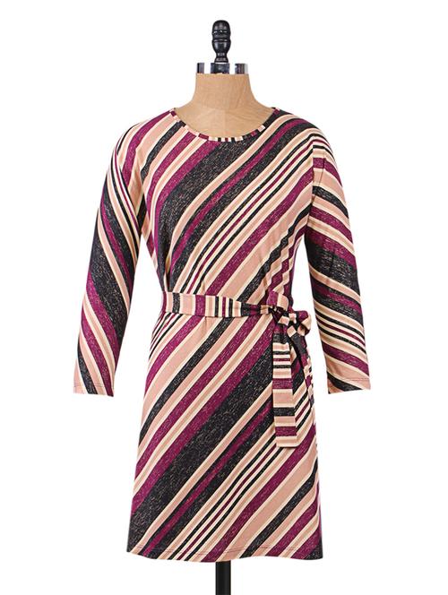 Multicolored Striped Dress - 1172171 - Very Small Image - 1