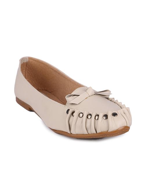 beige slip on leatherette moccasins - 11722043 - Very Small Image - 1