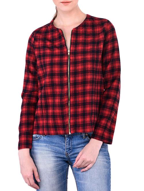 red cotton jacket - 11723067 - Very Small Image - 1