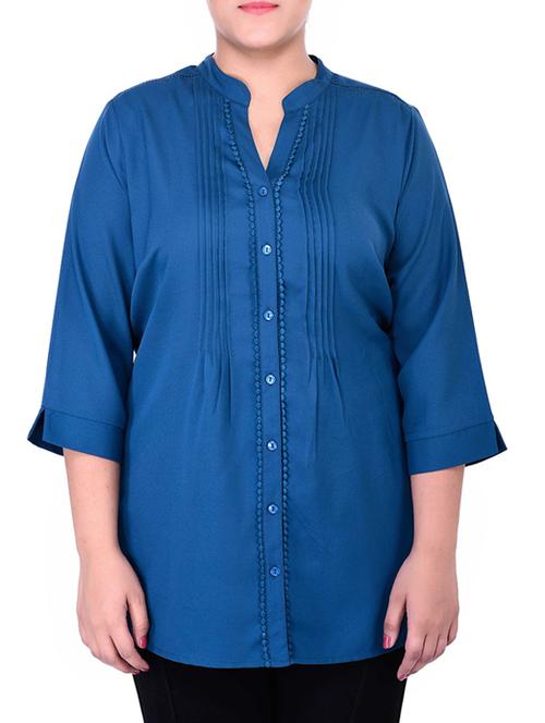 blue polyester shirt - 11723364 - Very Small Image - 1