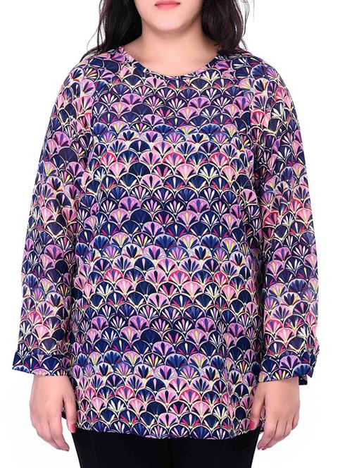 multi colored polyester tunic - 11723467 - Very Small Image - 1