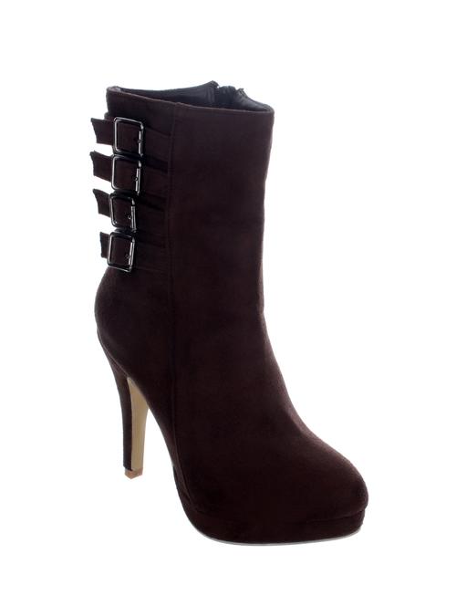 brown leatherette ankle boot - 11724615 - Very Small Image - 1