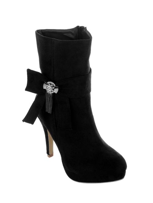 black leatherette ankle boot - 11724616 - Very Small Image - 1
