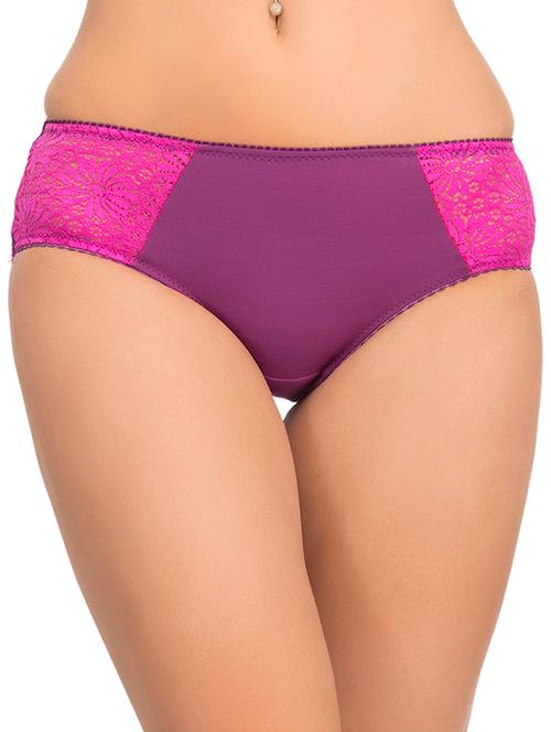 purple nylon bikini panty - 11726689 - Very Small Image - 1