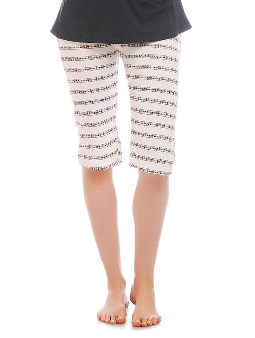 white cotton capri - 11728073 - Very Small Image - 1