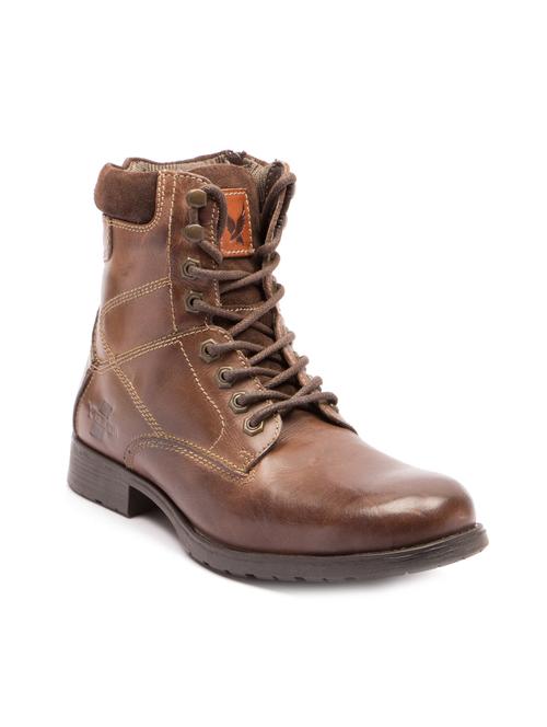 brown leather lace up shoes - 11731345 - Very Small Image - 1