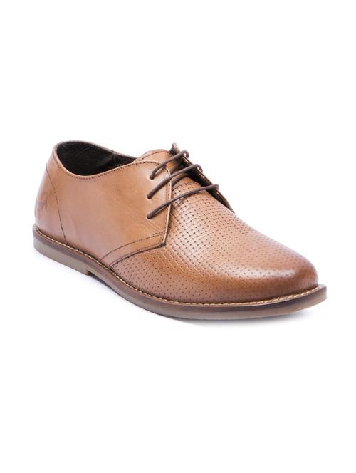 tan leather lace up shoe - 11731347 - Very Small Image - 1