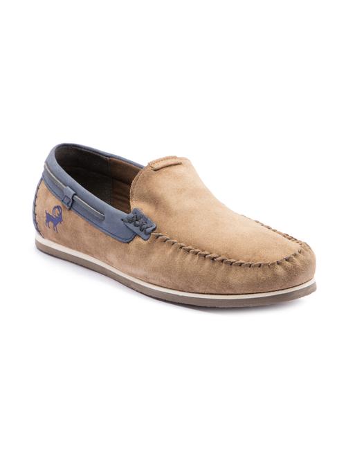 beige leather slip on shoes - 11731352 - Very Small Image - 1