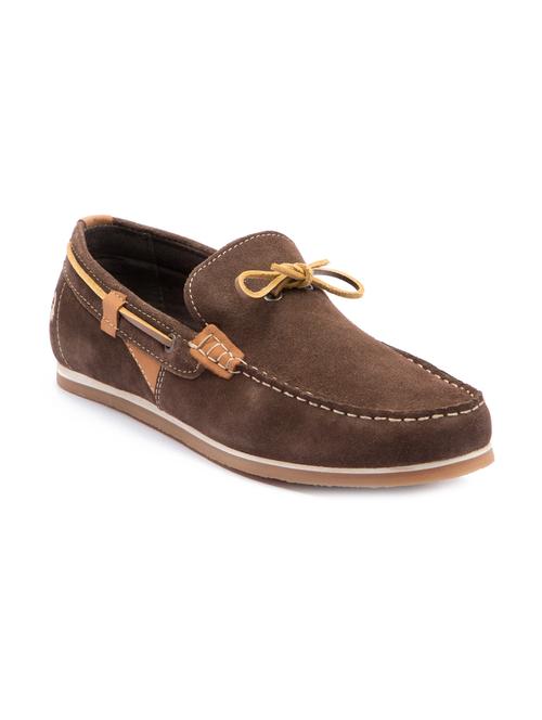 brown leather slip on shoes - 11731353 - Very Small Image - 1