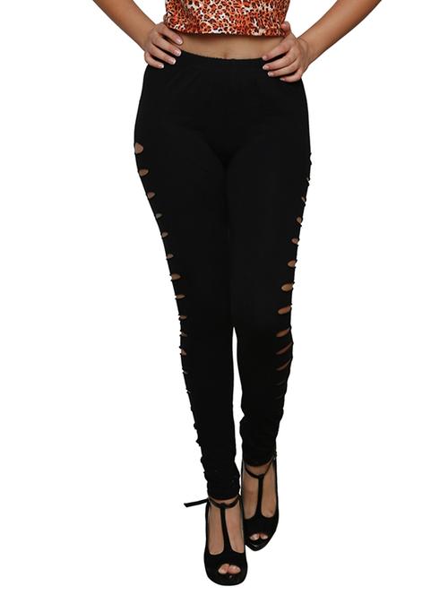 black cotton leggings - 11731704 - Very Small Image - 1