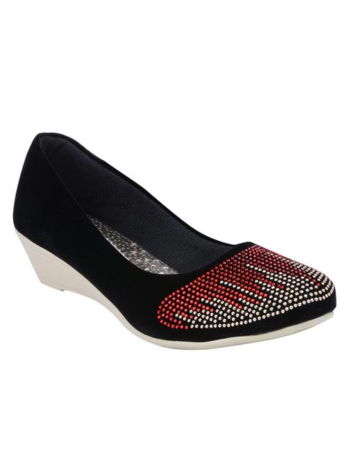 black fabric wedge - 11732712 - Very Small Image - 1