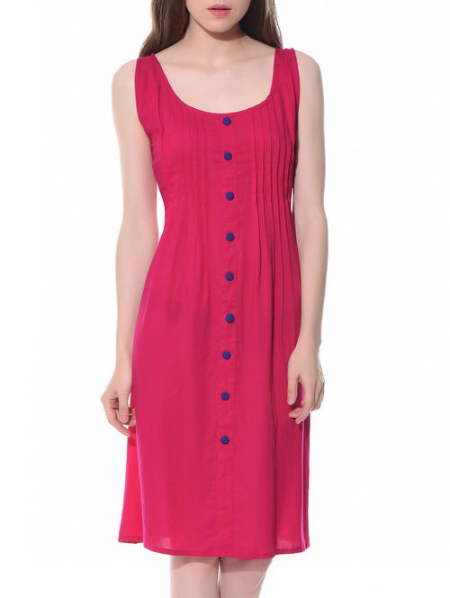 pink rayon kurta - 11734396 - Very Small Image - 1