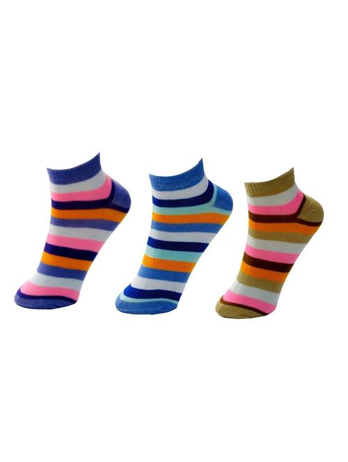 multi colored cotton ankle length sock - 11734566 - Very Small Image - 1