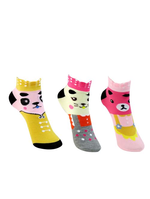 multi colored cotton full length sock - 11734621 - Very Small Image - 1