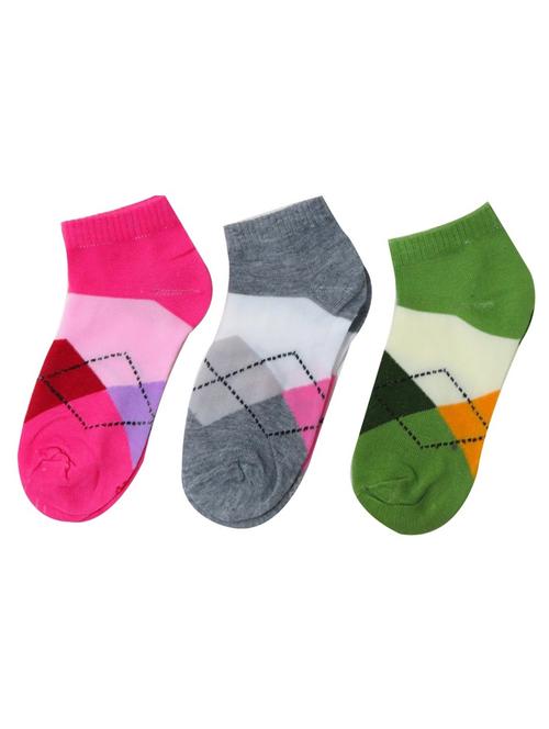 multi colored cotton ankle length sock - 11734682 - Very Small Image - 1