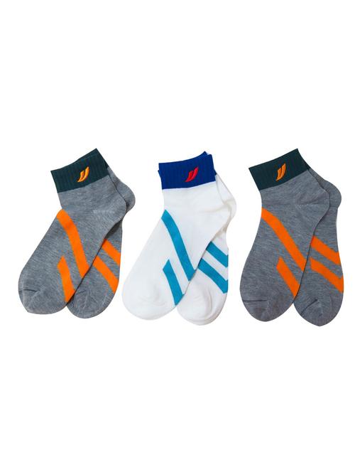 multi colored cotton ankle length sock - 11734685 - Very Small Image - 1