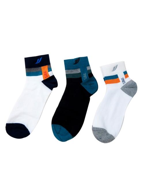 multi colored cotton ankle length sock - 11734686 - Very Small Image - 1