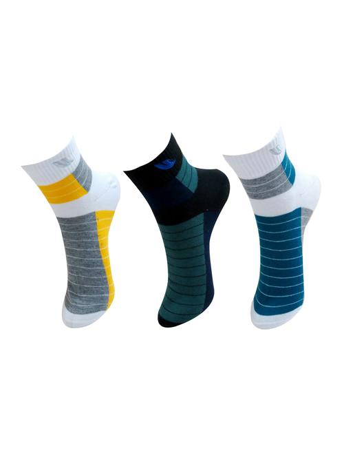 multi colored cotton ankle length sock - 11734687 - Very Small Image - 1