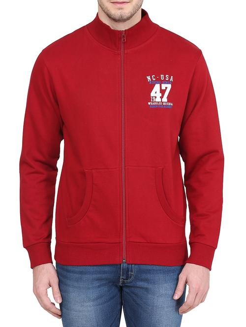 red cotton sweatshirt - 11735838 - Very Small Image - 1