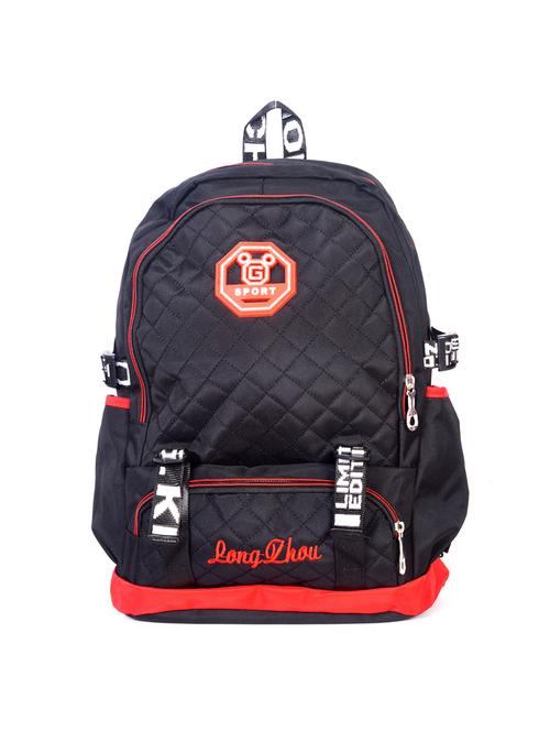 black synthetic leather backpack - 11737478 - Very Small Image - 1
