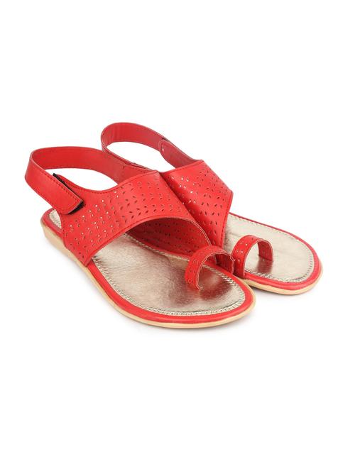 red leather sandals - 11738566 - Very Small Image - 1