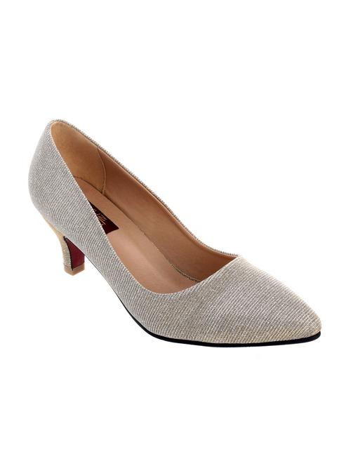 silver leatherette pump - 11741207 - Very Small Image - 1