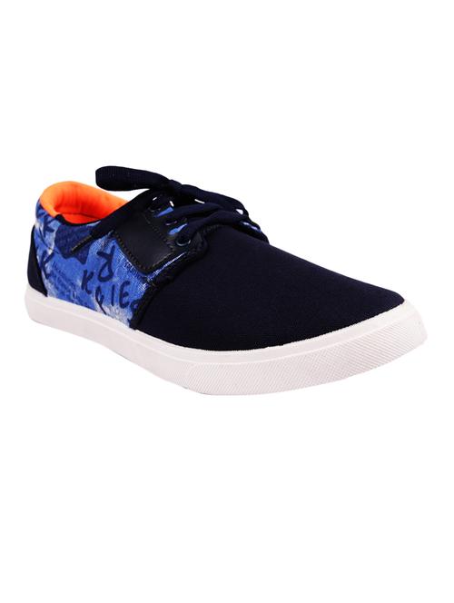 blue Canvas lace up shoe - 11741289 - Very Small Image - 1