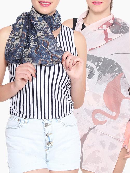 multi colored cotton scarf - 11745879 - Very Small Image - 1