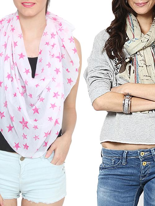 multi colored cotton scarf - 11745915 - Very Small Image - 1